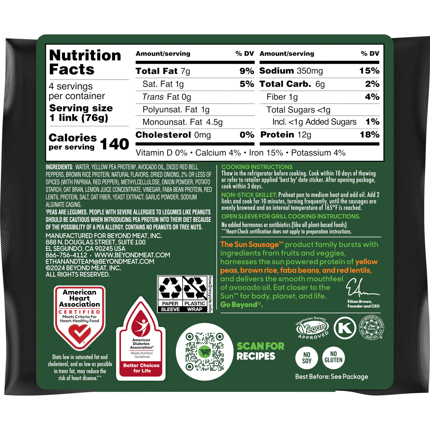 Sun Sausage & Ground Faba Pack