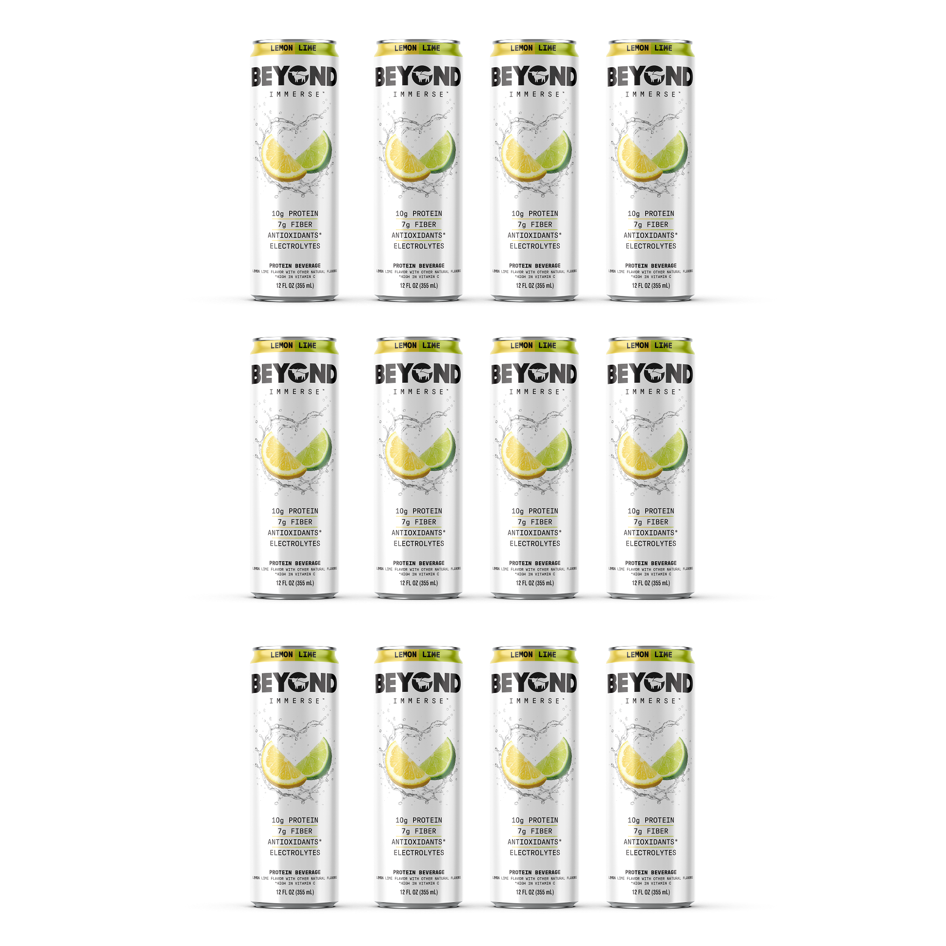 BEYOND IMMERSE LEMON LIME 12 PACK - 10g Protein