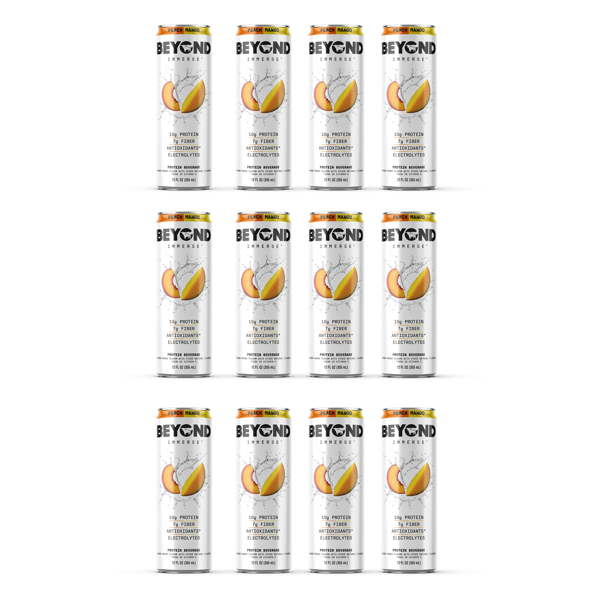 BEYOND IMMERSE PEACH MANGO 12 PACK - 10g Protein