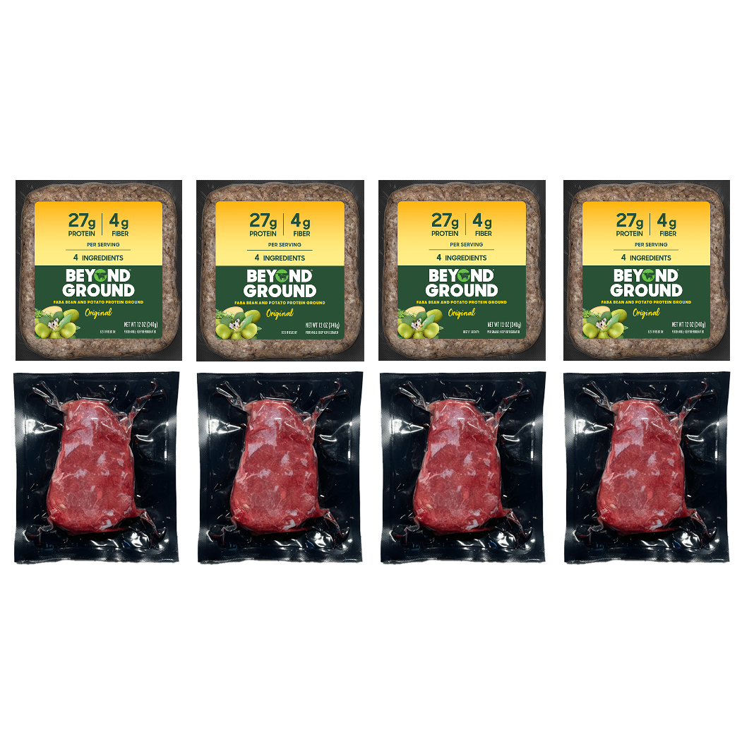 BEYOND GROUND ORIGINAL 4 PACK + BEYOND STEAK FILET 4 PACK