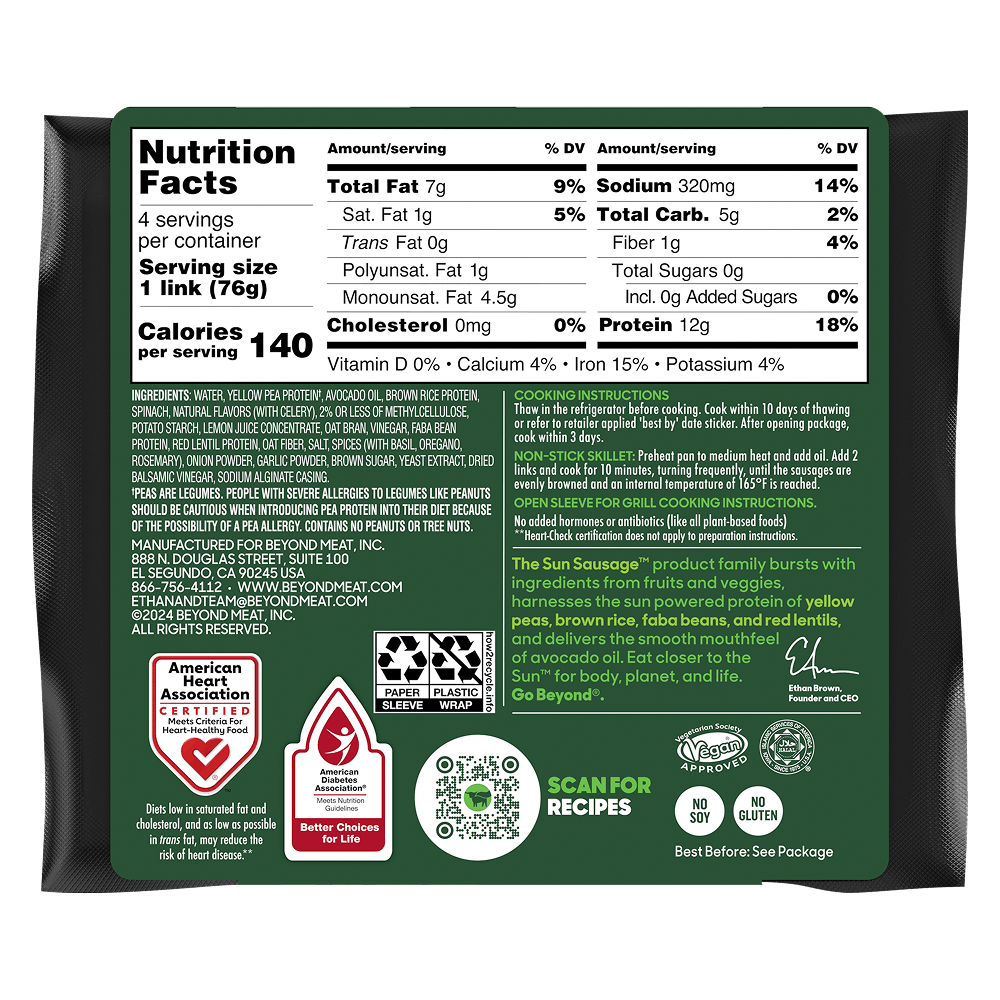 Sun Sausage & Ground Faba Pack