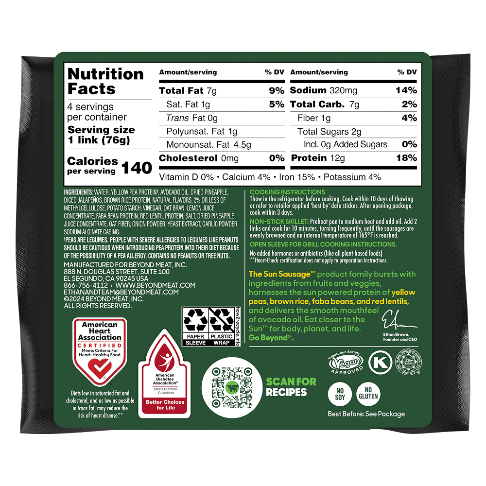 Sun Sausage & Ground Faba Pack