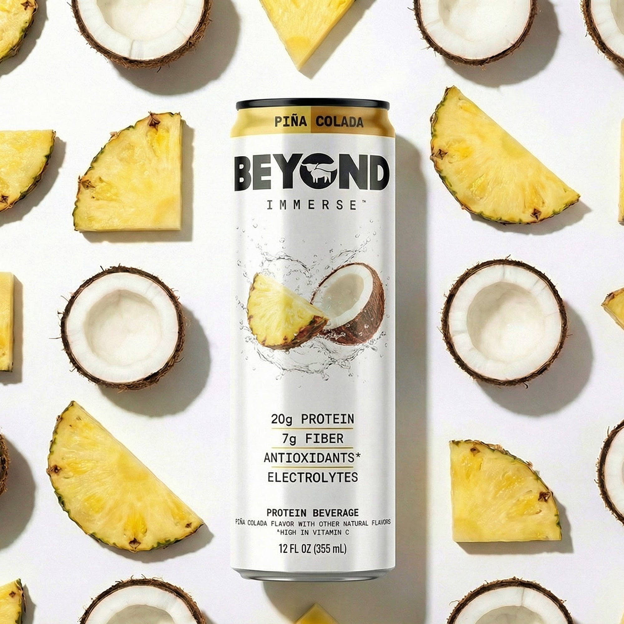 BEYOND IMMERSE CHERRY BERRY, CUCUMBER GRAPEFRUIT, PIÑA COLADA, STRAWBERRY LEMONADE VARIETY 12 PACK - 20g Protein