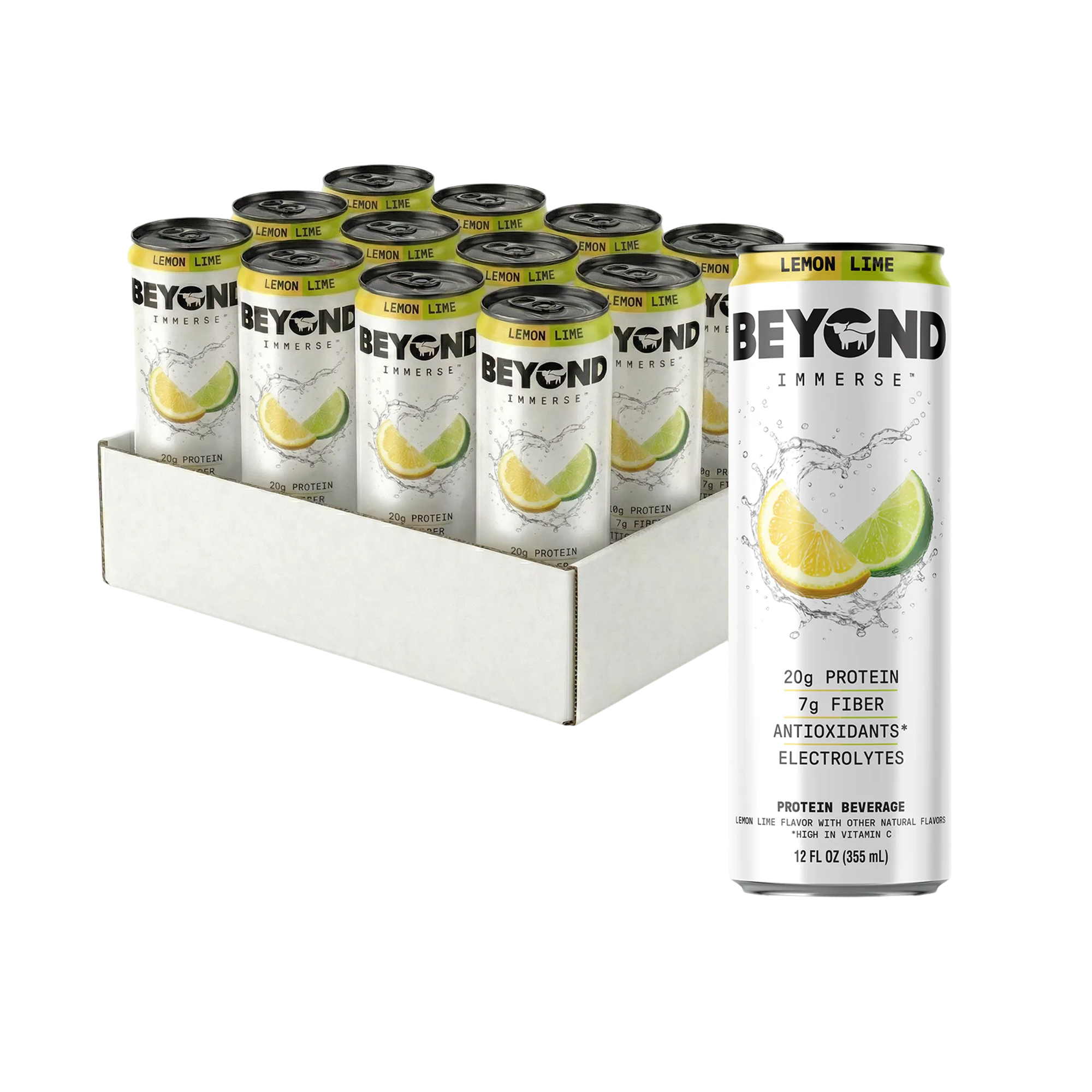 BEYOND IMMERSE LEMON LIME 12 PACK - 20g Protein