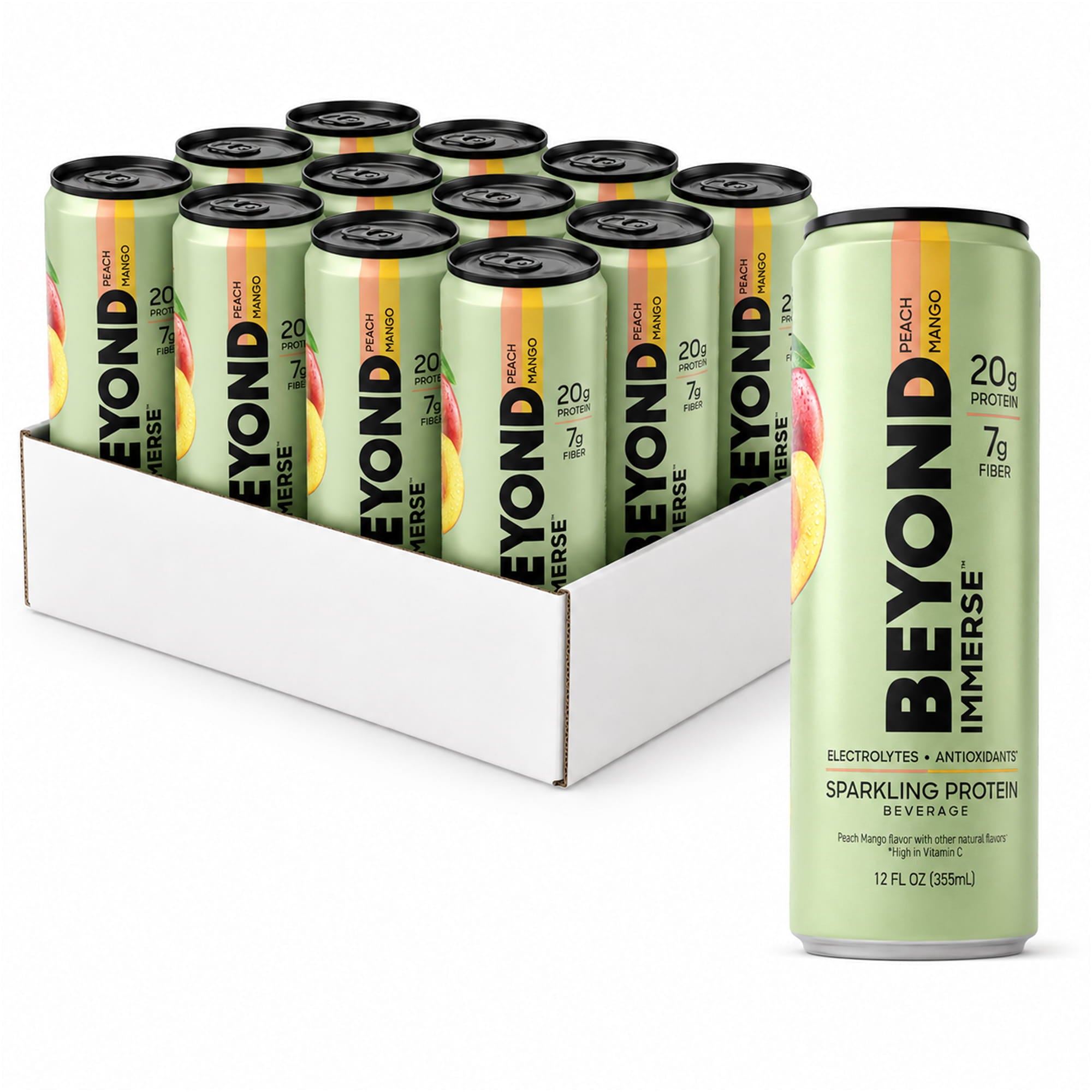 BEYOND KITCHEN | BEYOND IMMERSE PEACH MANGO 12 PACK - 20g Protein