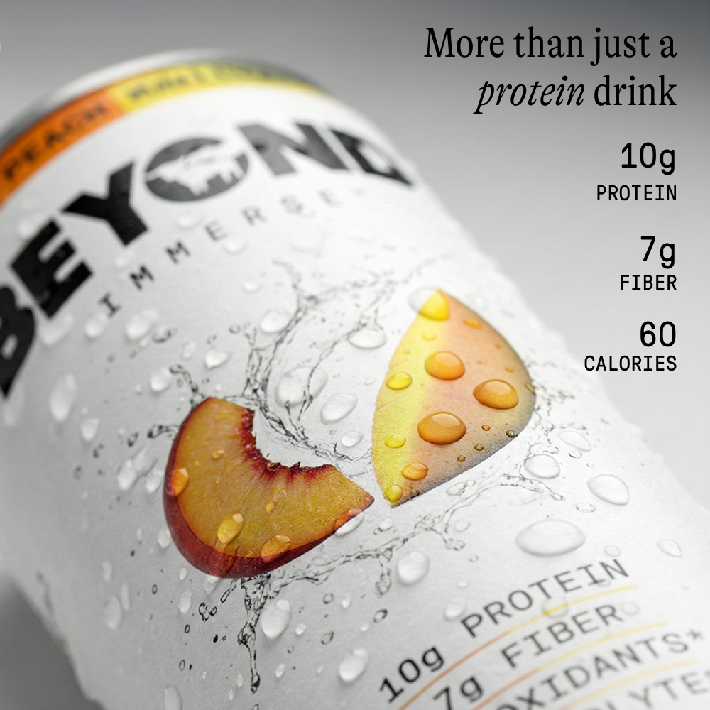 BEYOND IMMERSE PEACH MANGO, ORANGE TANGERINE, LEMON LIME VARIETY 12 PACK - 10g Protein