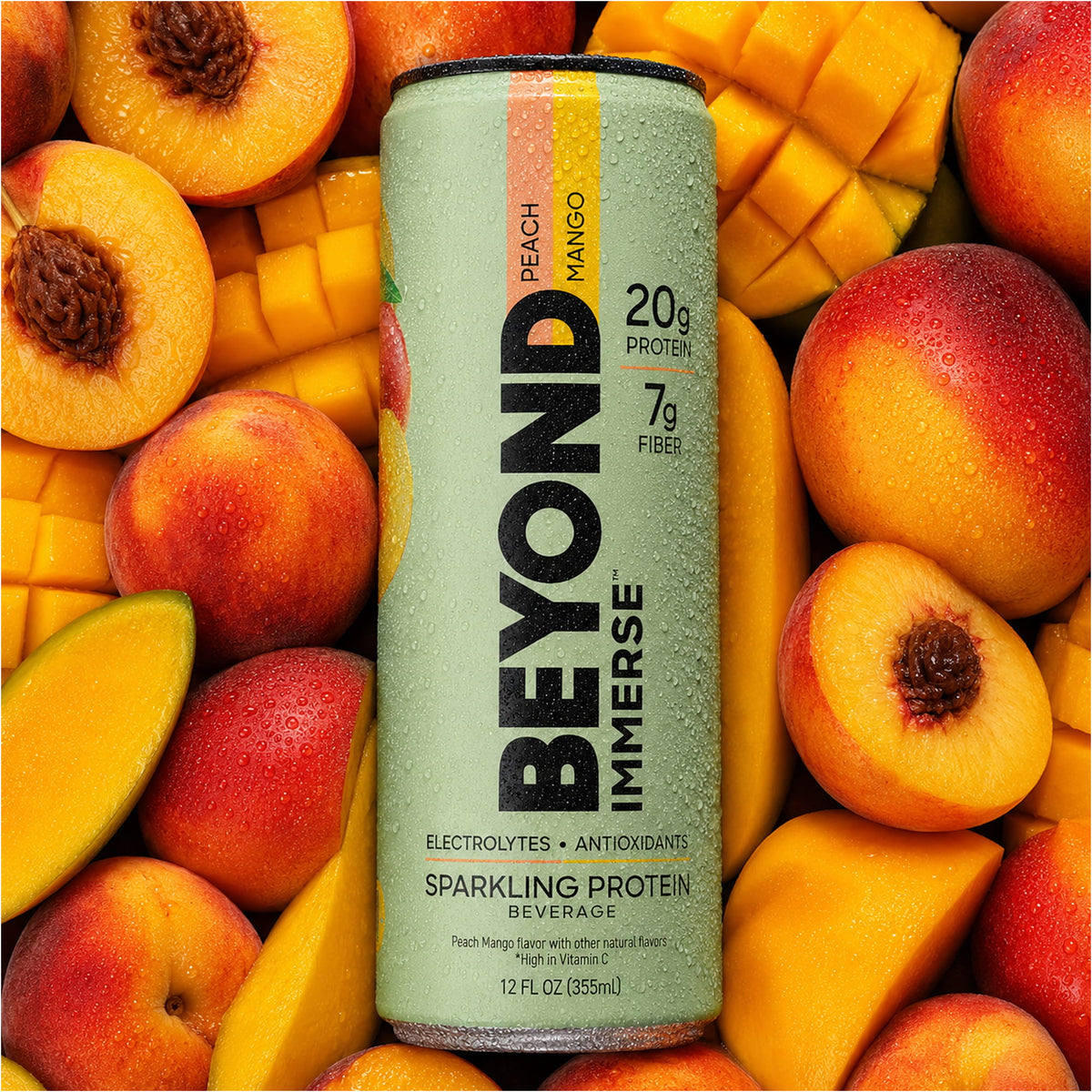 BEYOND KITCHEN | BEYOND IMMERSE PEACH MANGO 12 PACK - 20g Protein ...